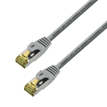 AISENS A146-0332 networking cable Gray 9.84" (0.25 m) Cat7 S FTP (S-STP)