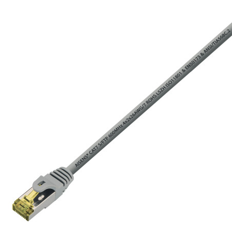 CABLE RED AISENS RJ45 LSZH CAT.7 25CM GRIS