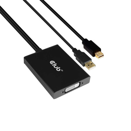 CLUB3D cac-1130 23.6" (0.6 m) MiniDP USB-A DVI-D Black