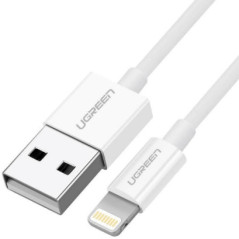 Ugreen cable USB 2.0 A lightning 2m, 5V 2.4A iPhone 7   7plus   6S  6   6 Plus, iPhone 5s 5c 5, iPad Mini Mini 2, iPad 1 m