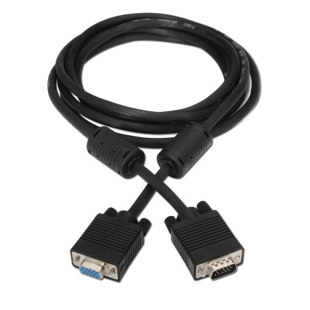 CABLE WITH FERRITA SVGA HDB15 AISENS 3M NEGRO