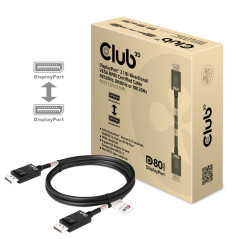 CABLE DP 2.1 A DP 2.1 CLUB3D M/M BIDIRECCIONAL