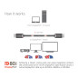 CABLE DP 2.1 A DP 2.1 CLUB3D M/M BIDIRECCIONAL CABLE DP 2.1 A DP 2.1 CLUB3D M/M BIDIRECCIONAL