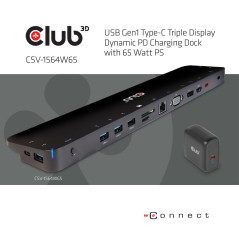 DOCKING 15 EN 1 CLUB3D USB C ALTMODE 65W