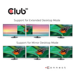 CLUB3D CSV-1564W65 laptop dock port replicator Docking USB 3.2 Gen 1 (3.1 Gen 1) Type-C Black