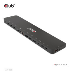 CLUB3D CSV-1566 replicatore di porte e docking station per laptop USB 3.2 Gen 1 (3.1 Gen 1) Type-C Nero