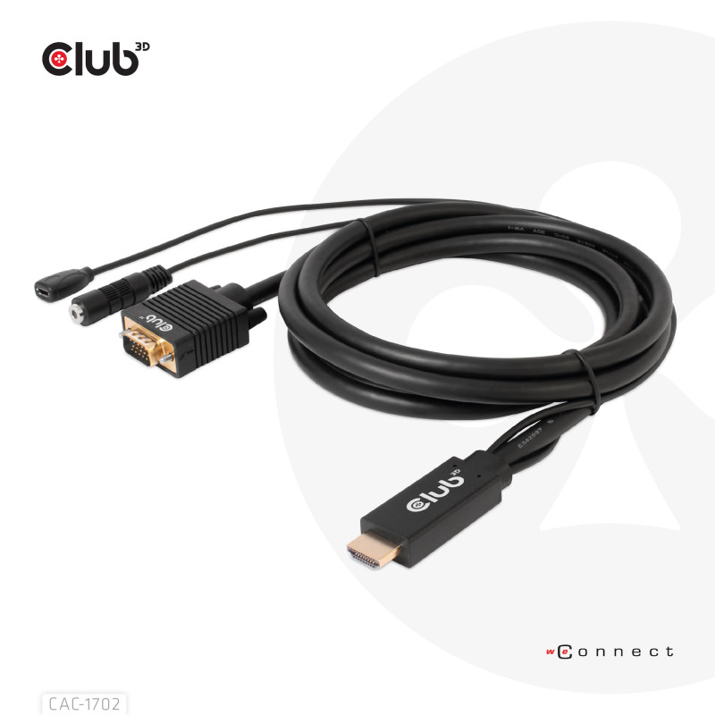 CABLE CLUB3D HDMI A VGA CABLE CLUB3D HDMI A VGA