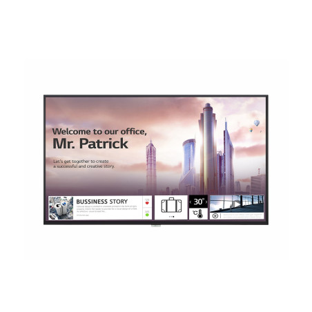LG UH5F Pannello piatto per segnaletica digitale 139,7 cm (55") IPS 500 cd m² 4K Ultra HD Nero Processore integrato WebOS 24 7