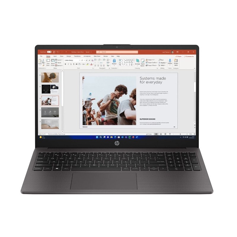 HP 255 15.6 inch G10 Notebook PC AMD Ryzen™ 5 7530U Computer portatile 39,6 cm (15.6") Full HD 16 GB DDR4-SDRAM 512 GB SSD