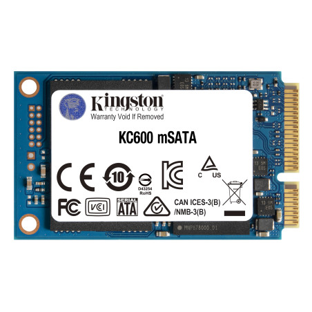 Kingston Technology KC600 1.02 TB mSATA Serial ATA III 3D TLC