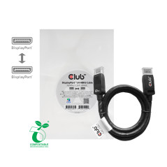 CLUB3D DisplayPort 1.4 HBR3 Cable 1m 3.28ft Male Male 8K60Hz