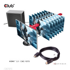 CLUB3D cac-1373 HDMI cable 118.1" (3 m) Black