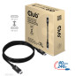 CABLE CLUB3D CERTIFICATE USB4 80G GEN3.2 TIPO-C 1M CABLE CLUB3D CERTIFICATE USB4 80G GEN3.2 TIPO-C 1M