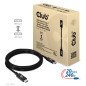 CABLE CLUB3D CERTIFICADO USB4 80G GEN3.2 TIPO-C 2M CABLE CLUB3D CERTIFICADO USB4 80G GEN3.2 TIPO-C 2M