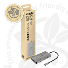 CLUB3D CSV-1593 interface hub USB 3.2 Gen 1 (3.1 Gen 1) Type-C 16200 Mbit s Metallic
