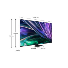 Samsung QN85D TQ55QN85DBT 139,7 cm (55") 4K Ultra HD Smart TV Wi-Fi Carbonio, Argento