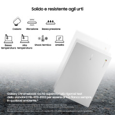 Samsung Galaxy Chromebook Go Intel® Celeron® N N4500 14" HD 4 GB LPDDR4x-SDRAM 64 GB eMMC Wi-Fi 6 (802.11ax) ChromeOS Silver