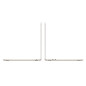 APPLE 15INCH MACBOOK AIR APPLE M3 CHIP 8CORE CPU 10CORE GPU 16GB 256GB SSD STARLIGH PRODOTTORIPARATO