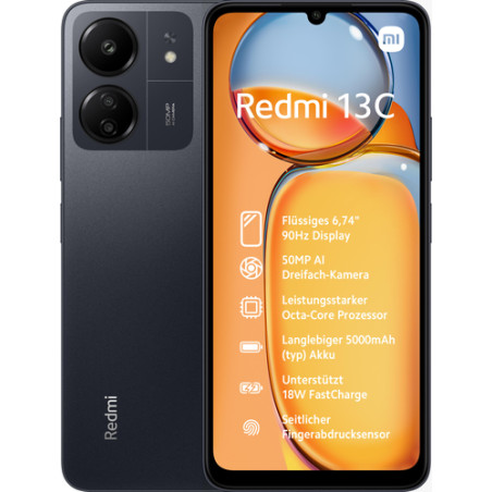 MS XIAOMI 13C BLACK 6,74 8+256GB
