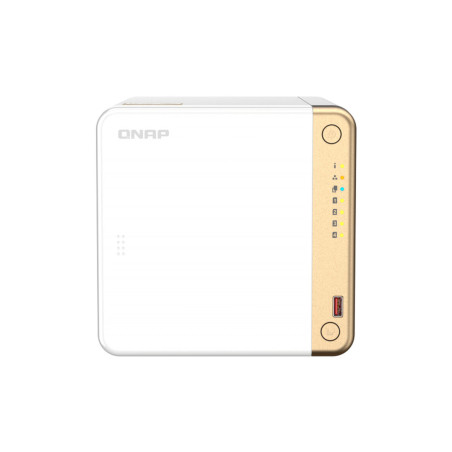 Memorizzazione in Rete NAS Qnap TS-462-4G Bianco Intel Celeron