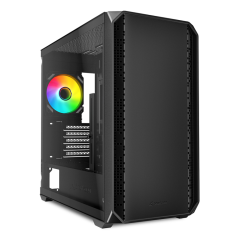 Caja gaming sharkoom mk2 rgb matx  negro 120mm 3xusb sn fuente