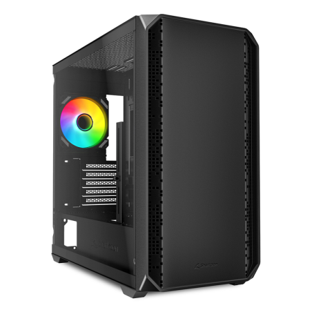 Caja gaming sharkoom mk2 rgb matx  negro 120mm 3xusb sn fuente