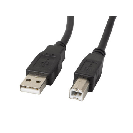 Cable impresora lanberg usb a -  usb b macho - macho ferrita negro 0.5 m