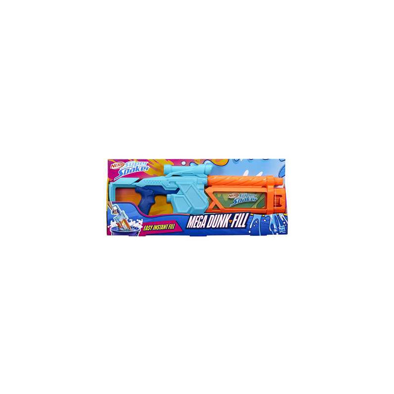 Pistola hasbro nerf super soaker mega dunk fill