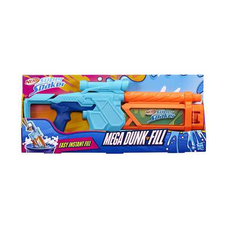 Pistola hasbro nerf super soaker mega dunk fill