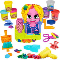 Play-Doh Capelli Pazzerelli, playset per giocare al parrucchiere, giocattoli di fantasia per bambini e bambine dai 3 anni in su