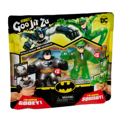 Pack de 2 figuras bandai goo jit zu dc hroes batman vs the riddler