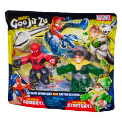 Pack de 2 figuras bandai goo jit zu marvel hroes spiderman vs dr octopus