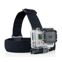Soporte - correa para la cabeza ajustable phoenix para camaras sport & gopro hero 4 - 3+ - 3 - 2 - 1 de color negro con antidesl