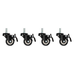 Ruedas a rosca lanberg y brake para rack 19