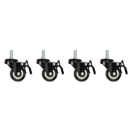 Ruedas a rosca lanberg y brake para rack 19