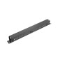 Organizador de cables lanberg metalico 1u tipo a rack 19 negro