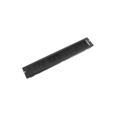 Panel cepillo para entrada cable rack 19 pulgadas suelo negro