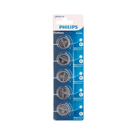 Philips pila botn litio cr2032 3v blister 5ud