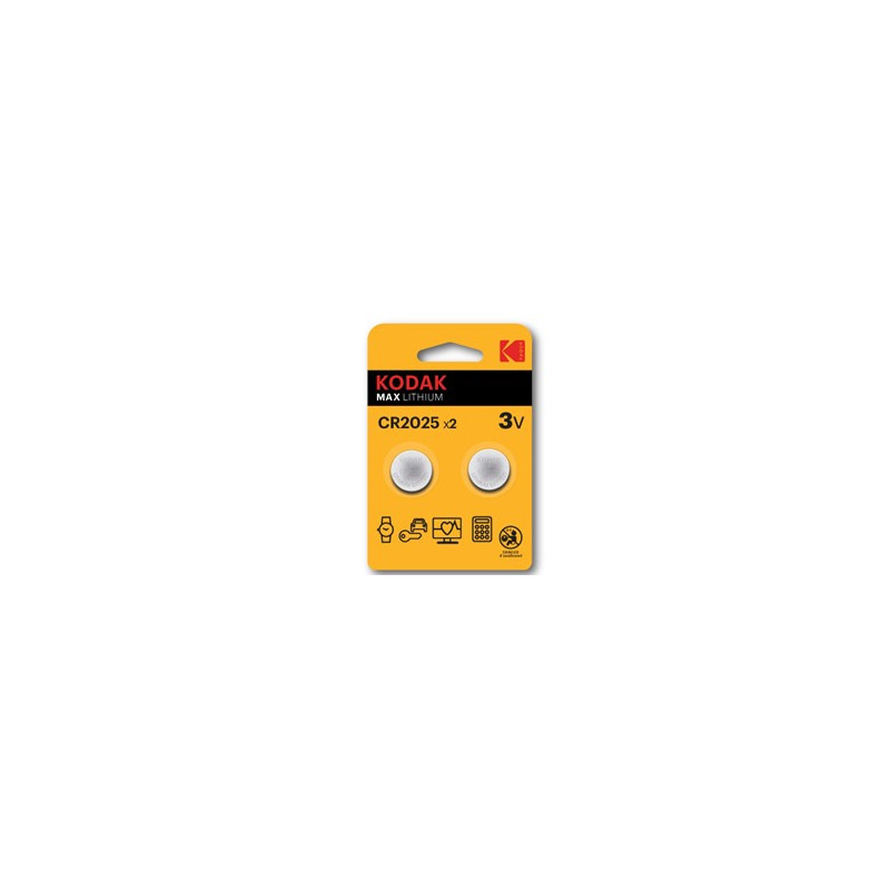 Blister pilas kodak boton litio ultra cr 2025 -  pack blister 2 pilas