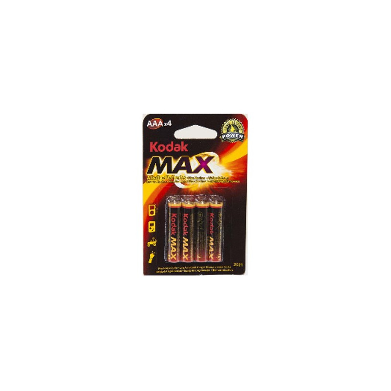 Blister pilas kodak alcalina max aaa lr3 1.5v blister 4 pilas