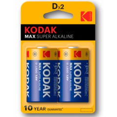 Blister pilas kodak alcalina max  d lr20 1.5v -  blister 2 pilas
