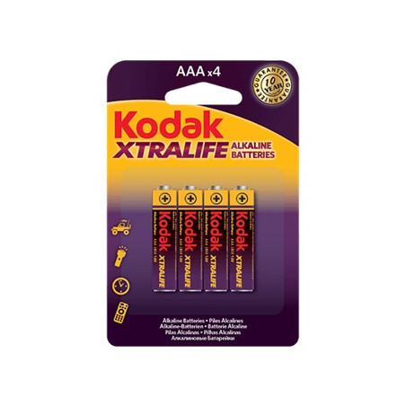 Blister pilas kodak alcalina xtralife aaa lr3 1.5v -  blister 4 pilas