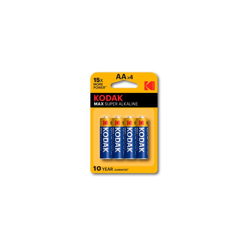 Blister pilas kodak alcalina max aa lr6 1.5v -  blister blister 4 pilas