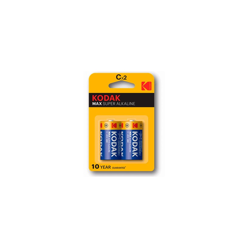 Blister pilas kodak alcalina max c lr14 1.5v -   blister 2 pilas