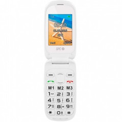 Telefono movil spc harmony white tipo tapa - dual sim - 24  - microsd - radio fm - bluetooth