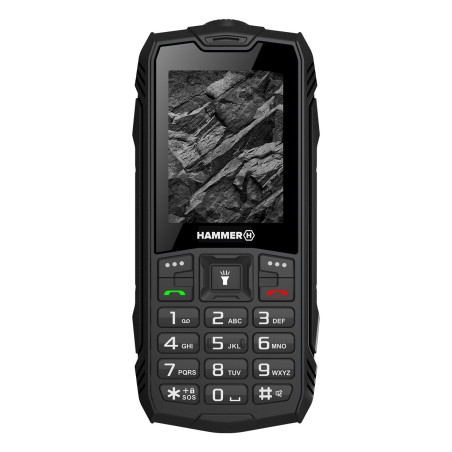 Telefono movil rugerizado hammer rock 2.4 pulgadas -  0.3mpx -  2g