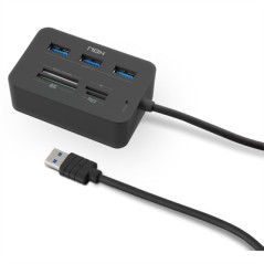 LECTOR DE TARJETAS + HUB USB 3.0 NOX READER ONE