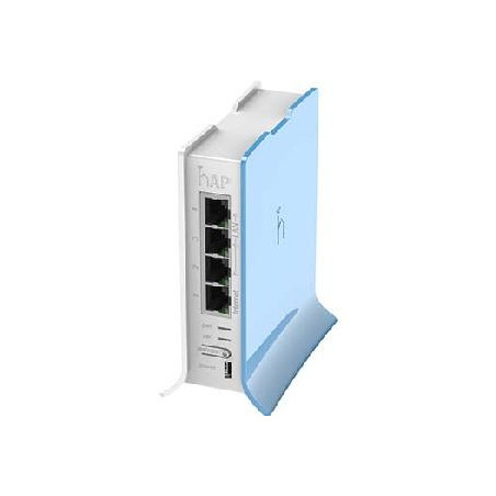 Mikrotik router board rb - 941 - 2nd - tc hap lite formato torre 650mhz cpu 32mb ram 4xlan 2.4ghz 802b - g - n 2x2 wireless