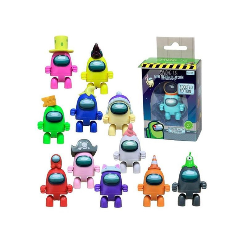 Figure mini action aleatoria among us pack 1 caja with ventana