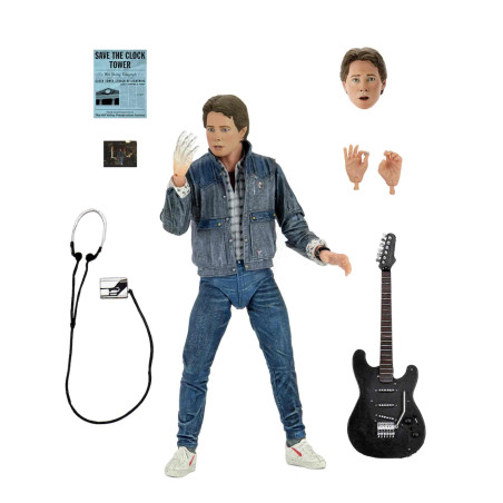 Figure neca regreso al futuro ultimate marty mcfly 1985 audicion 18 cm scale action figure back to the future